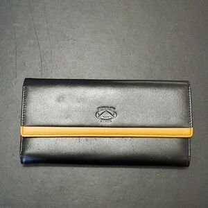 Stealth Mode black and tanish brown leather wallet
